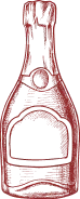 Pictogramme de bouteille de champagne